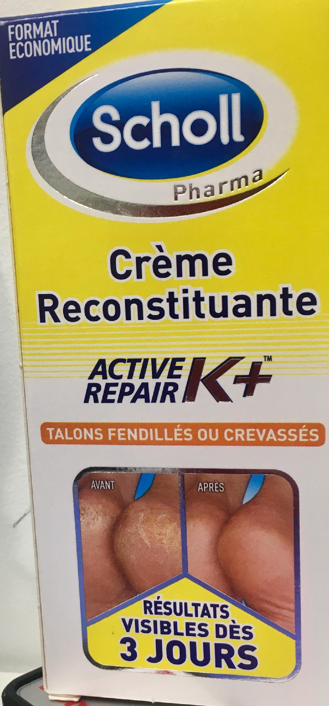 Scholl Crème reconstituante active repair K+ pour talons fendillés ou  crevassés (60ml) acheter à prix réduit